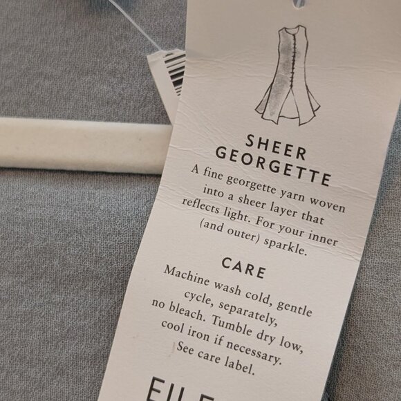 Eileen Fisher Silk Sheer Georgette blouse 3x - Picture 7 of 7